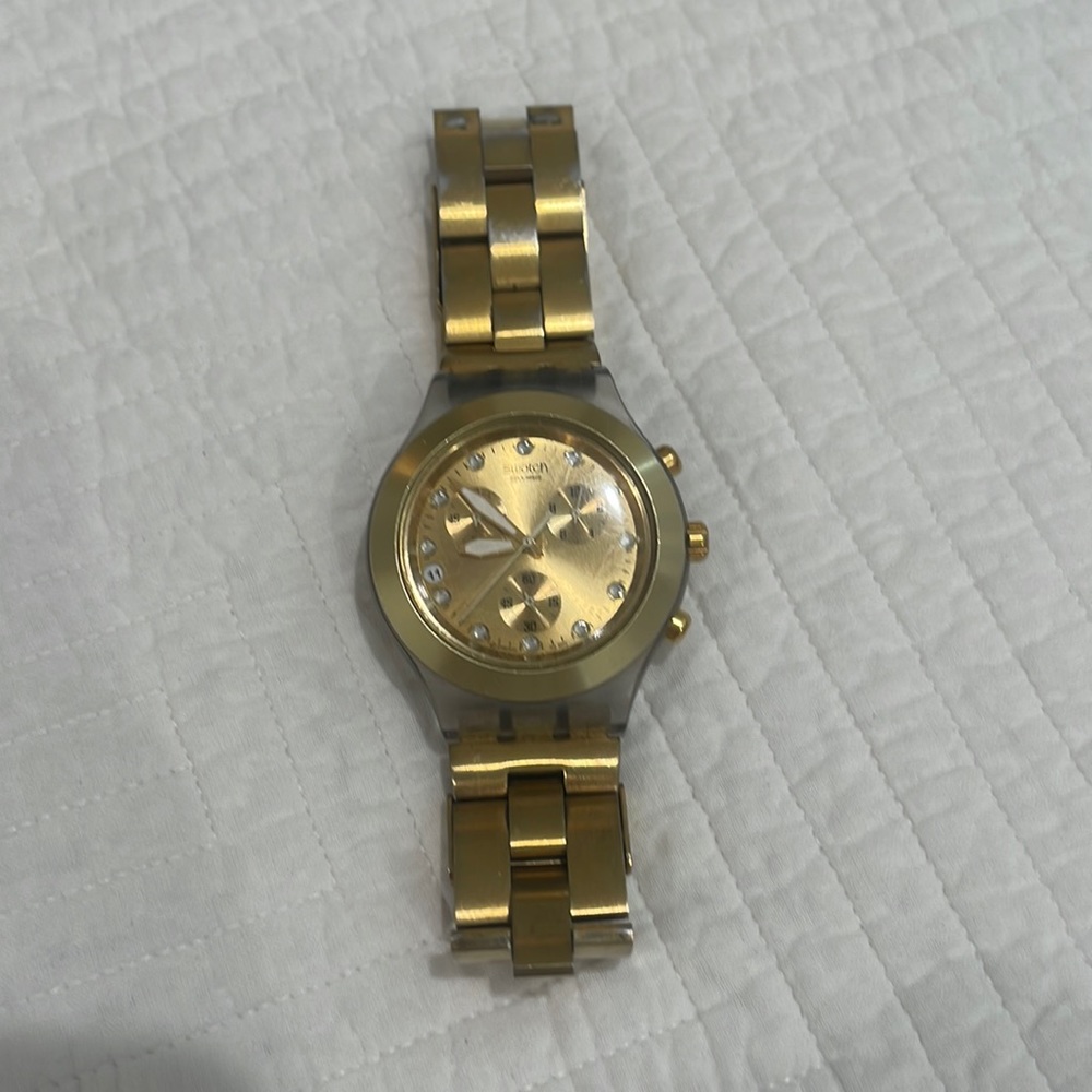 Swatch Irony Diaphane Women’s Gold Watch
